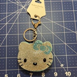 Hello Kitty Rhinestone Keychain/ purse charm
